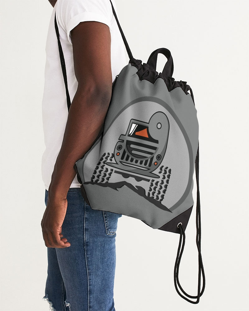 Duck Duck Gray Canvas Drawstring Bag